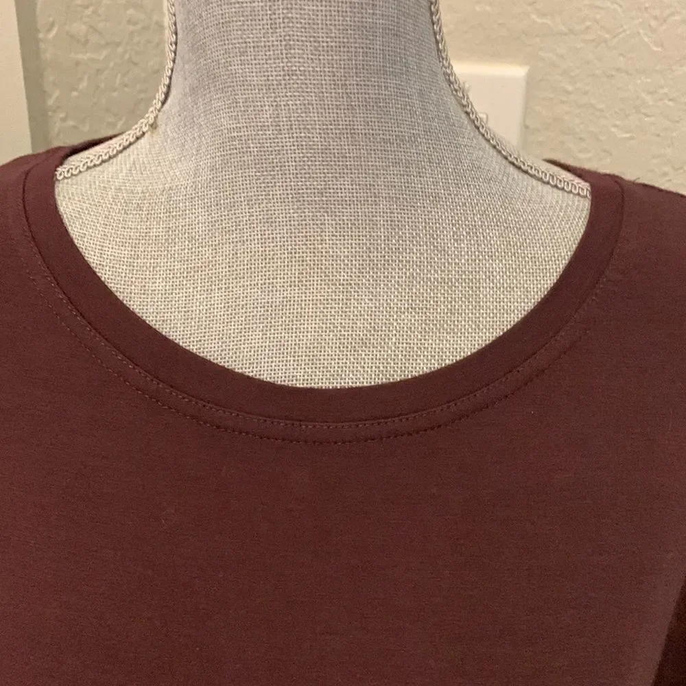 Script Brown Tee  - Picture 2 of 5